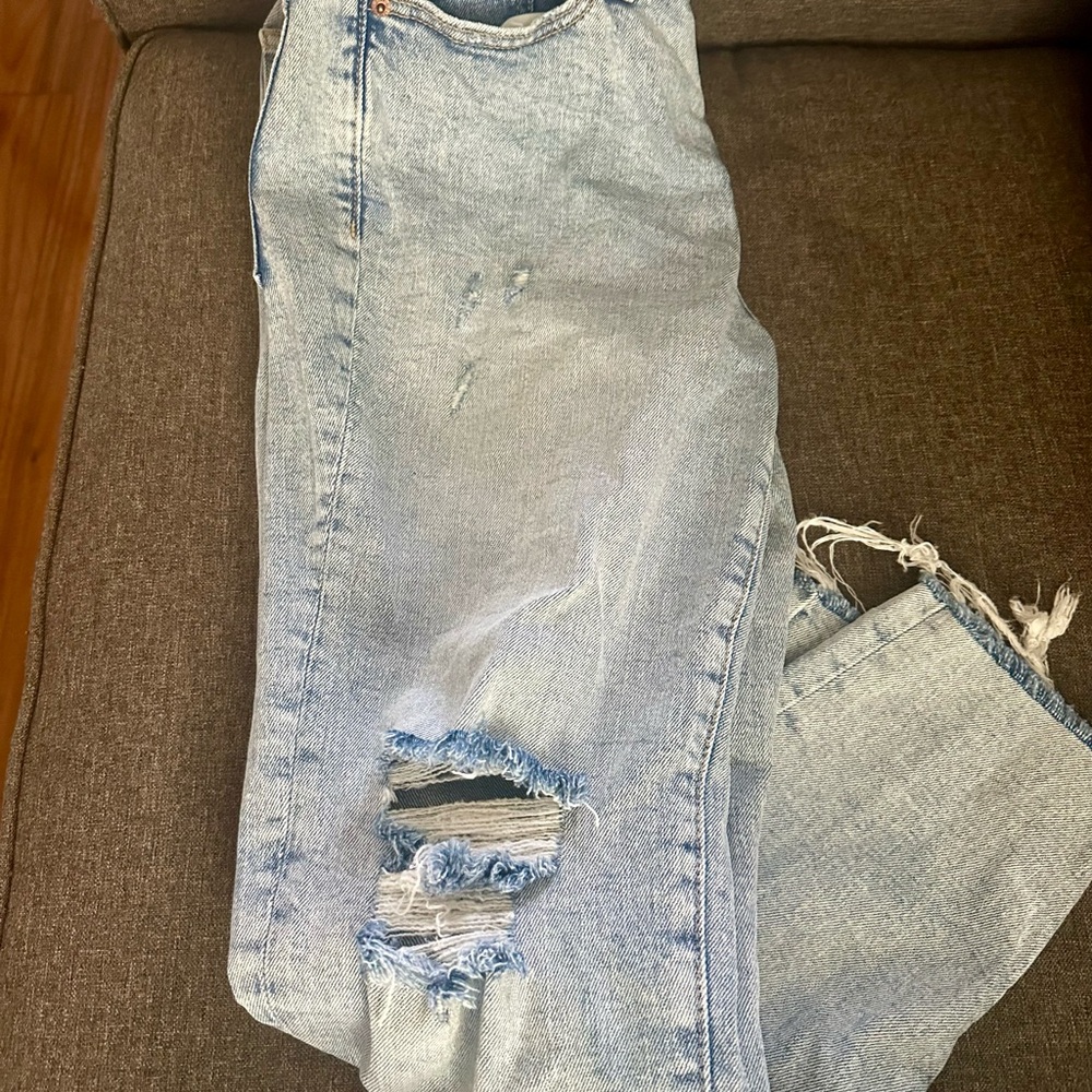 Old Navy Light Blue Distressed Jeans